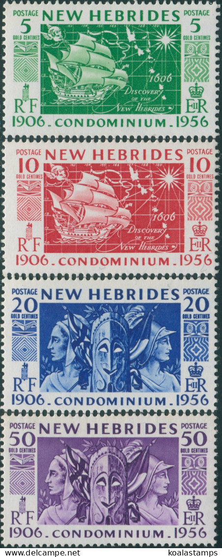 New Hebrides 1956 SG80-83 Condominium Set MNH - Andere & Zonder Classificatie