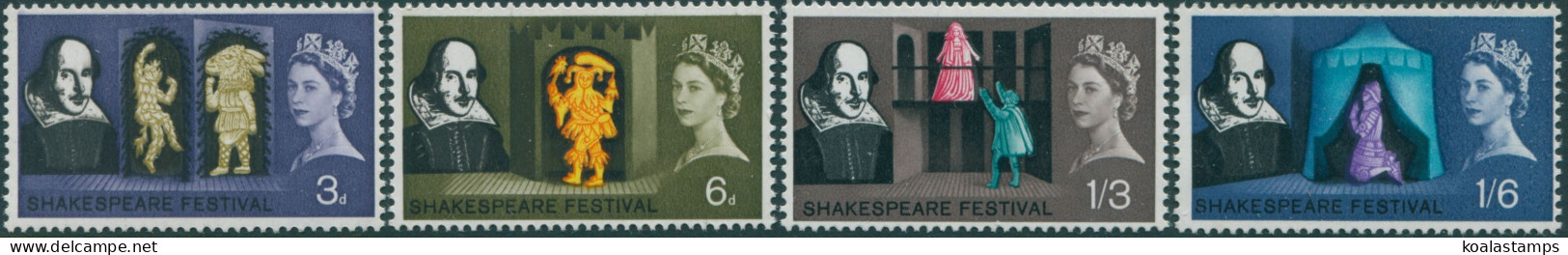 Great Britain 1964 SG646-649 QEII Shakespeare Festival MNH - Non Classificati