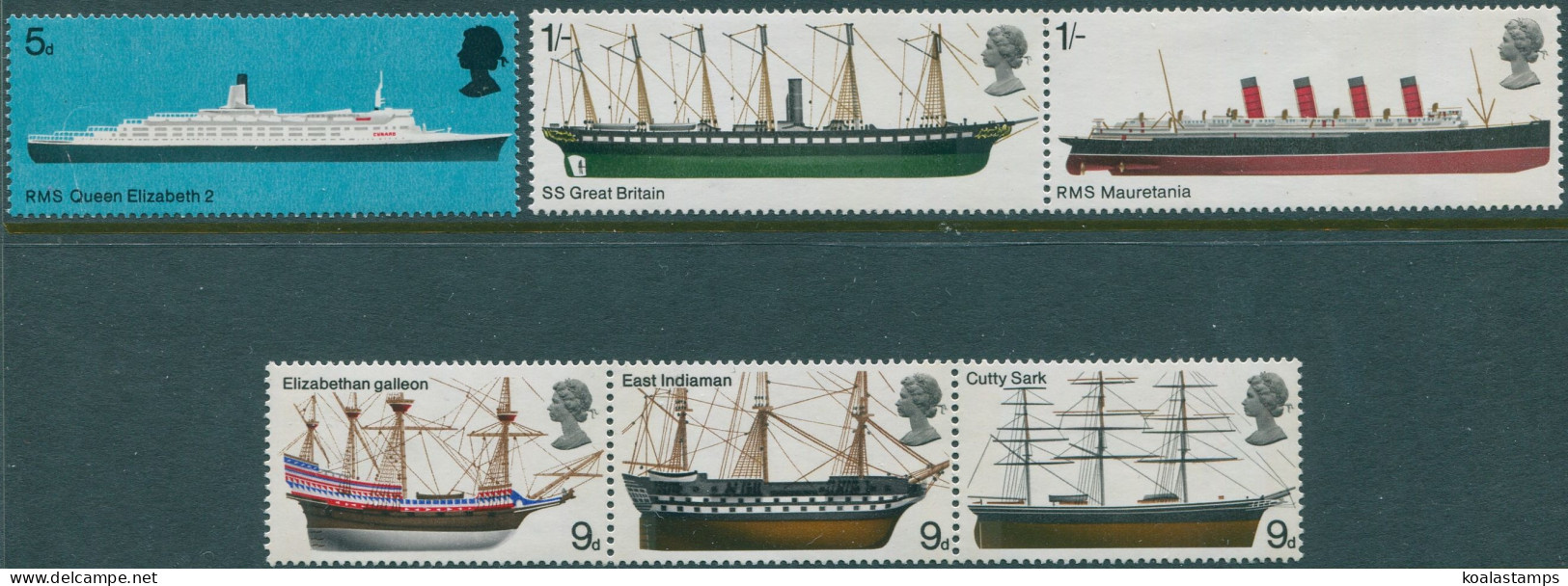 Great Britain 1969 SG778-783 British Ships Set MNH - Zonder Classificatie