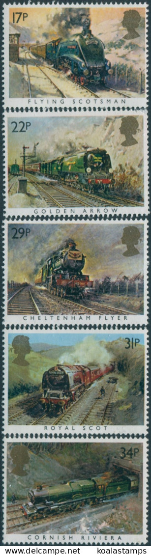 Great Britain 1985 SG1272-1276 QEII Famous Trains Set MNH - Zonder Classificatie