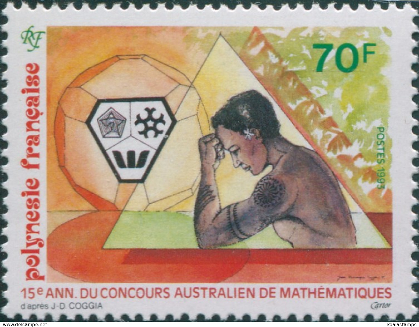 French Polynesia 1993 SG681 70f Mathematics Competition MNH - Altri & Non Classificati