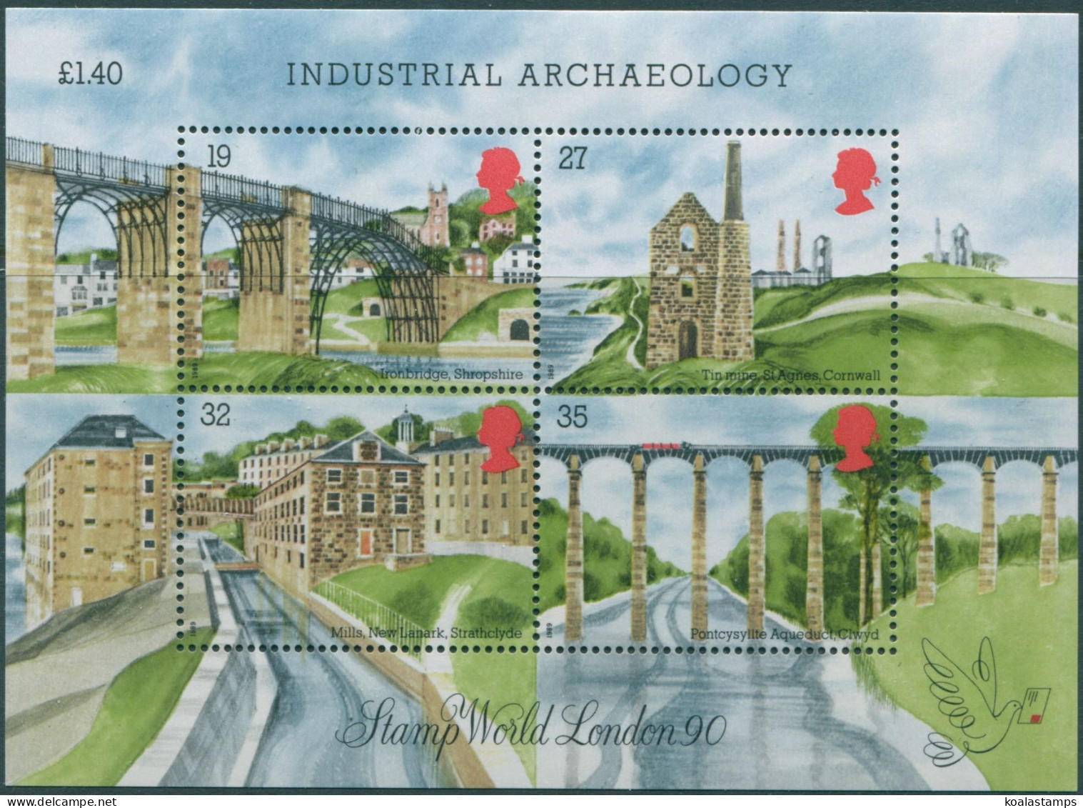 Great Britain 1989 SG1444 QEII Industrial Archaeology MS MNH - Ohne Zuordnung