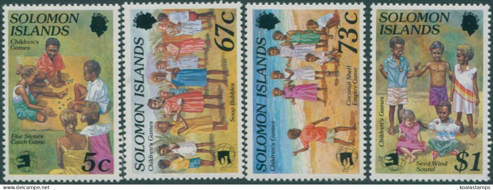 Solomon Islands 1989 SG657-660 Childrens Games Set MNH - Isole Salomone (1978-...)
