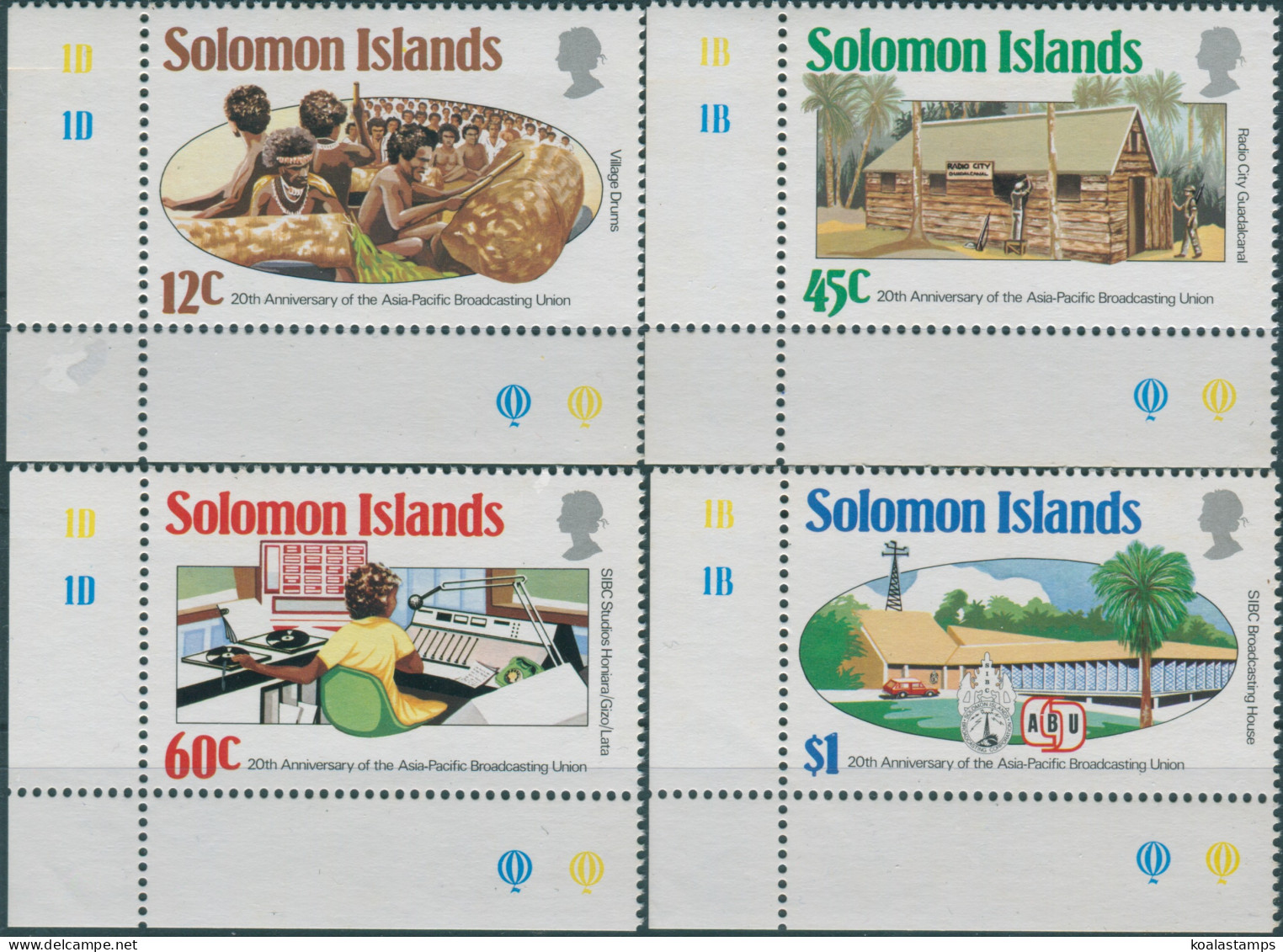 Solomon Islands 1984 SG524-527 Broadcasting Set MNH - Salomoninseln (Salomonen 1978-...)