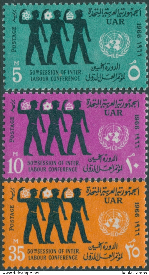 Egypt 1966 SG882-884 ILO Set MNH - Sonstige & Ohne Zuordnung