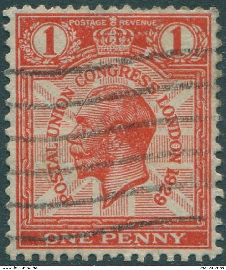 Great Britain 1929 SG435 1d Scarlet Postal Union Congress KGV #1 FU (amd) - Unclassified