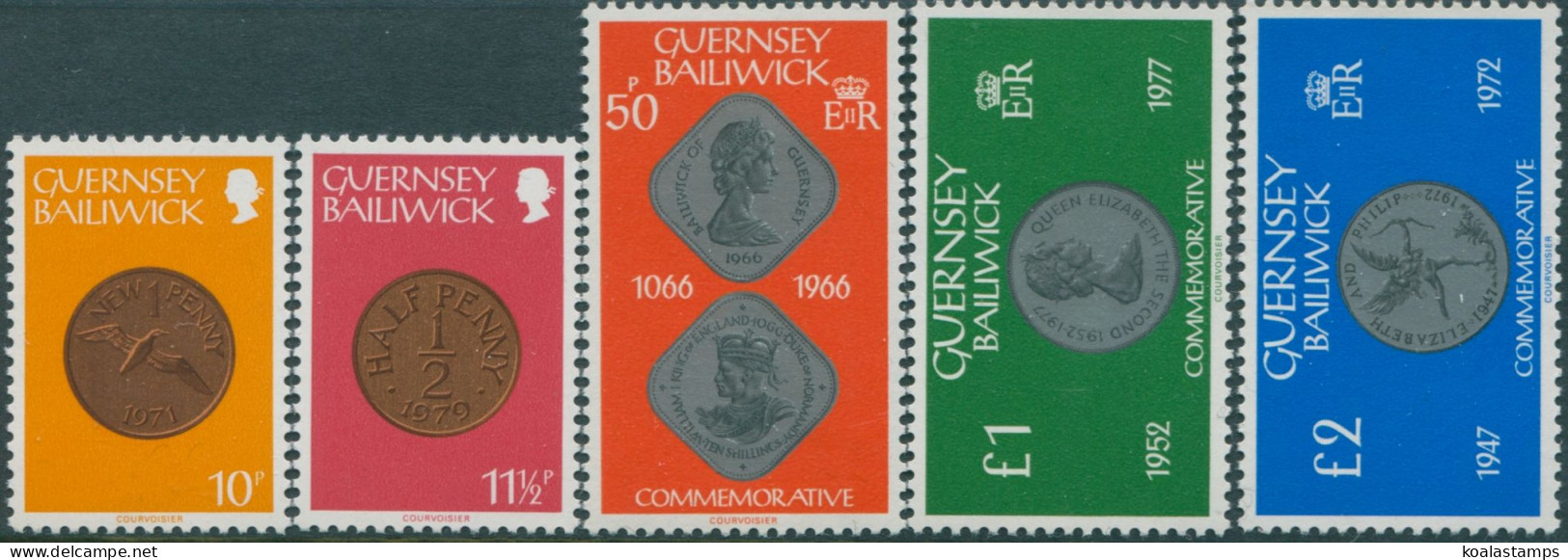 Guernsey 1979 SG187-195 Coins Higher Values MNH - Guernesey