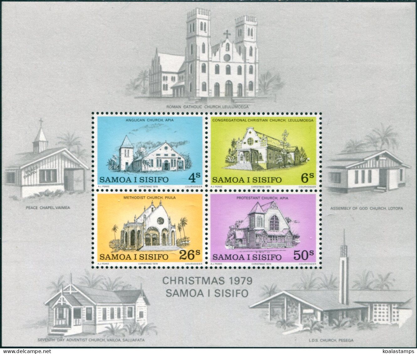 Samoa 1979 SG560 Christmas Churches MS MNH - Samoa (Staat)