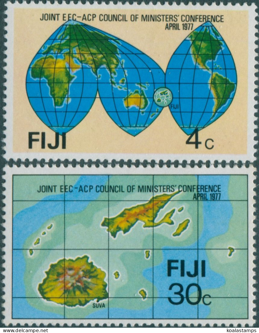 Fiji 1977 SG539-540 Council Of Ministers Set MNH - Fiji (1970-...)