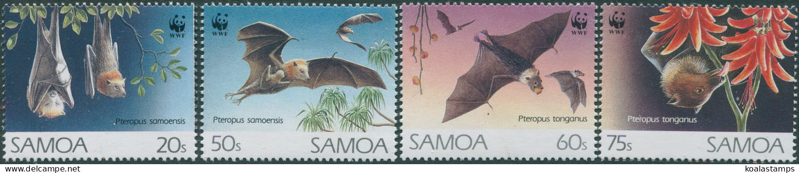 Samoa 1993 SG898-901 WWF Flying Foxes Set MNH - Samoa (Staat)