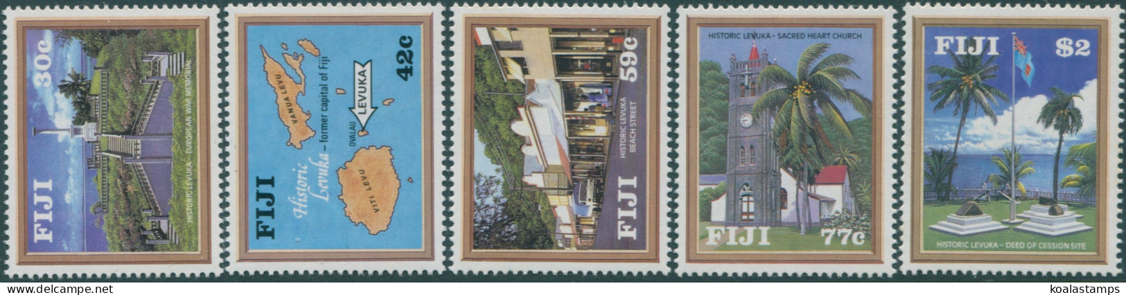 Fiji 1992 SG855-859 Historic Levuka Set MNH - Fidji (1970-...)