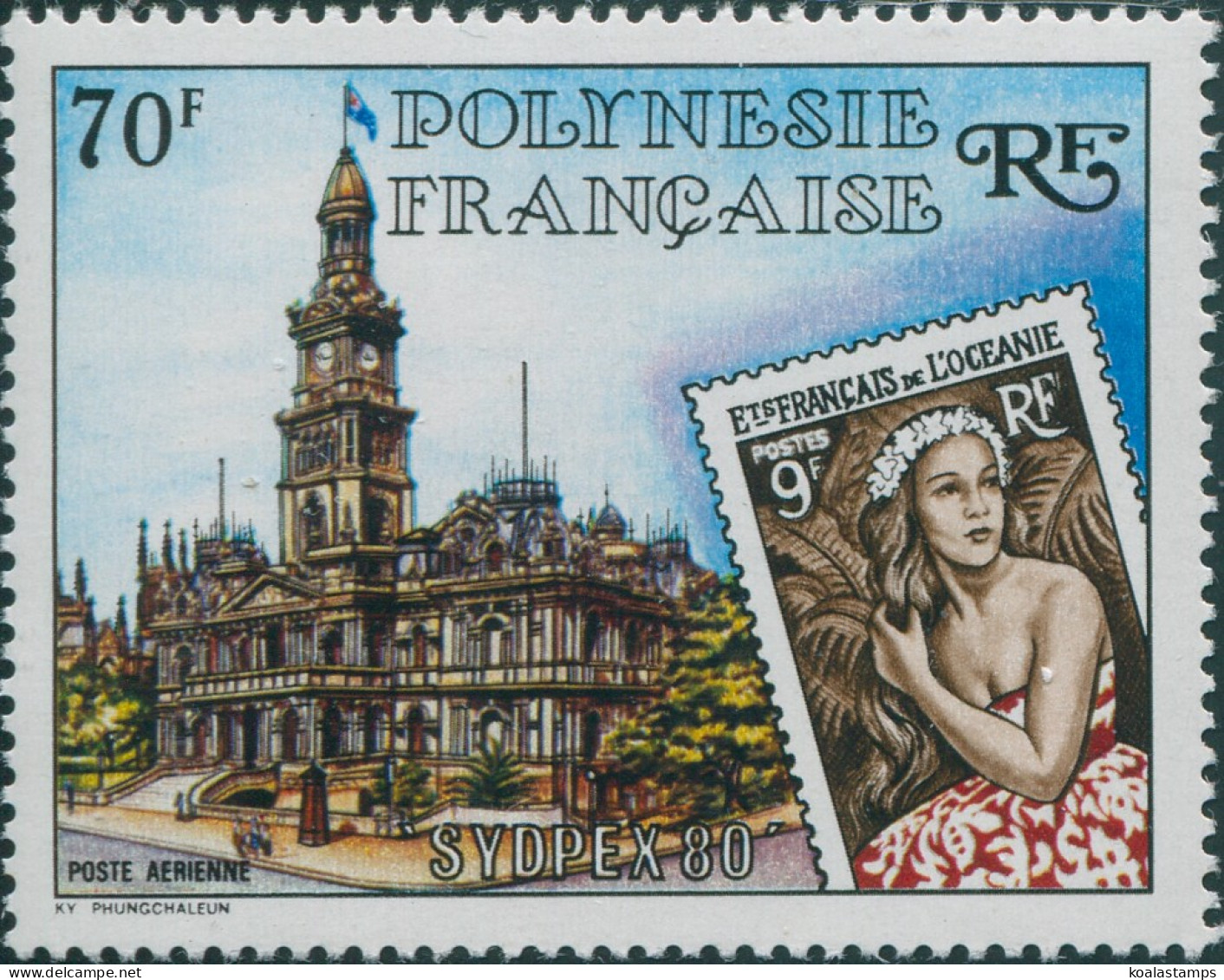 French Polynesia 1980 SG330 70f Sydpex MNH - Altri & Non Classificati