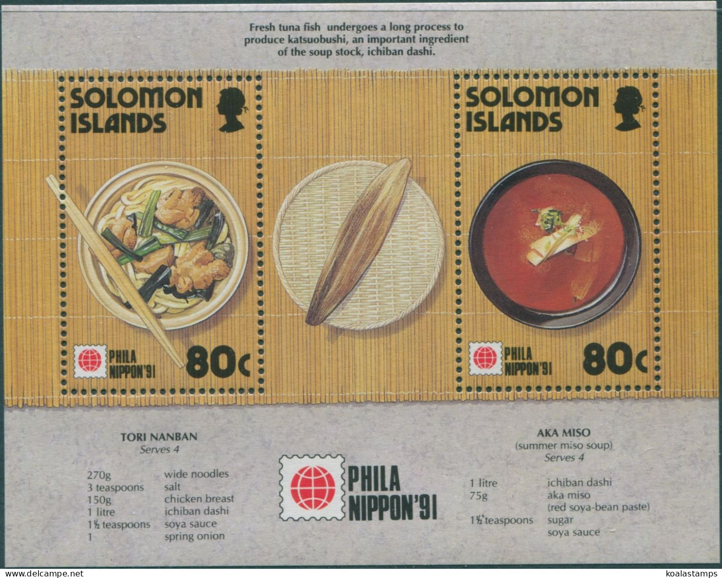 Solomon Islands 1991 SG712 Stamp Exhibition Tokyo MS MNH - Isole Salomone (1978-...)