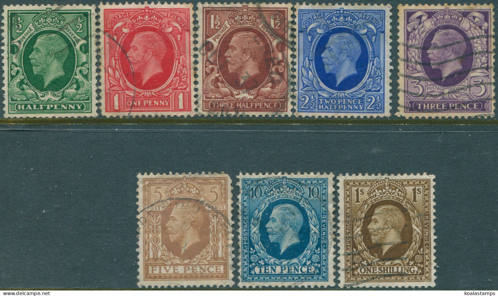 Great Britain 1934 SG439-449 KGV (8) FU (amd) - Non Classificati