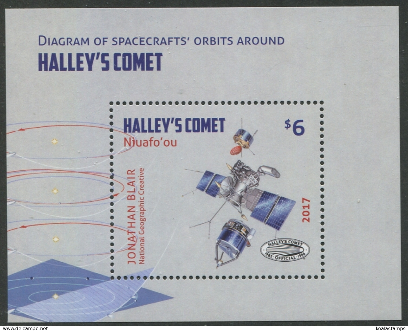 Niuafo'ou 2017 SG469 Halley's Comet MS MNH - Tonga (1970-...)