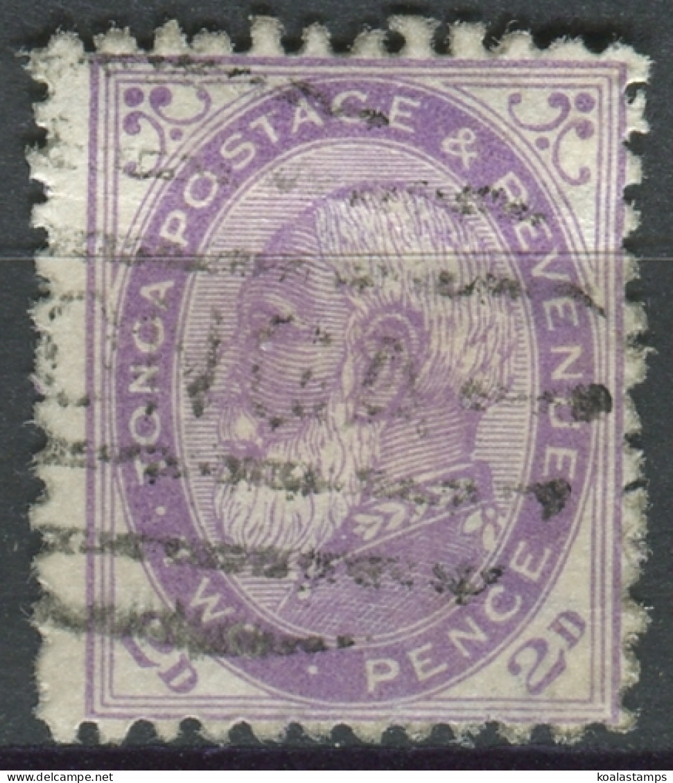 Tonga 1886 SG2b 2d King George I #7 FU - Tonga (1970-...)