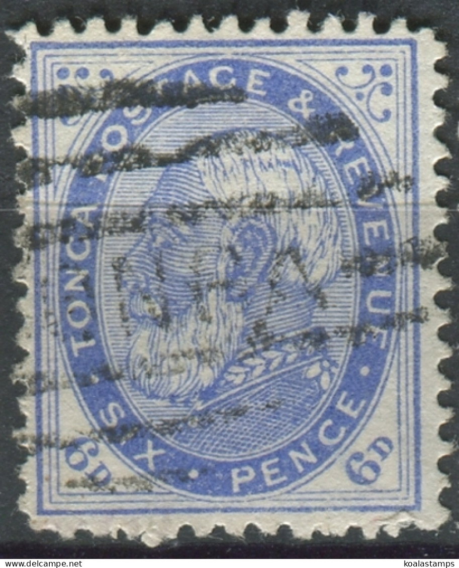 Tonga 1886 SG3 6d King George I #3 FU - Tonga (1970-...)