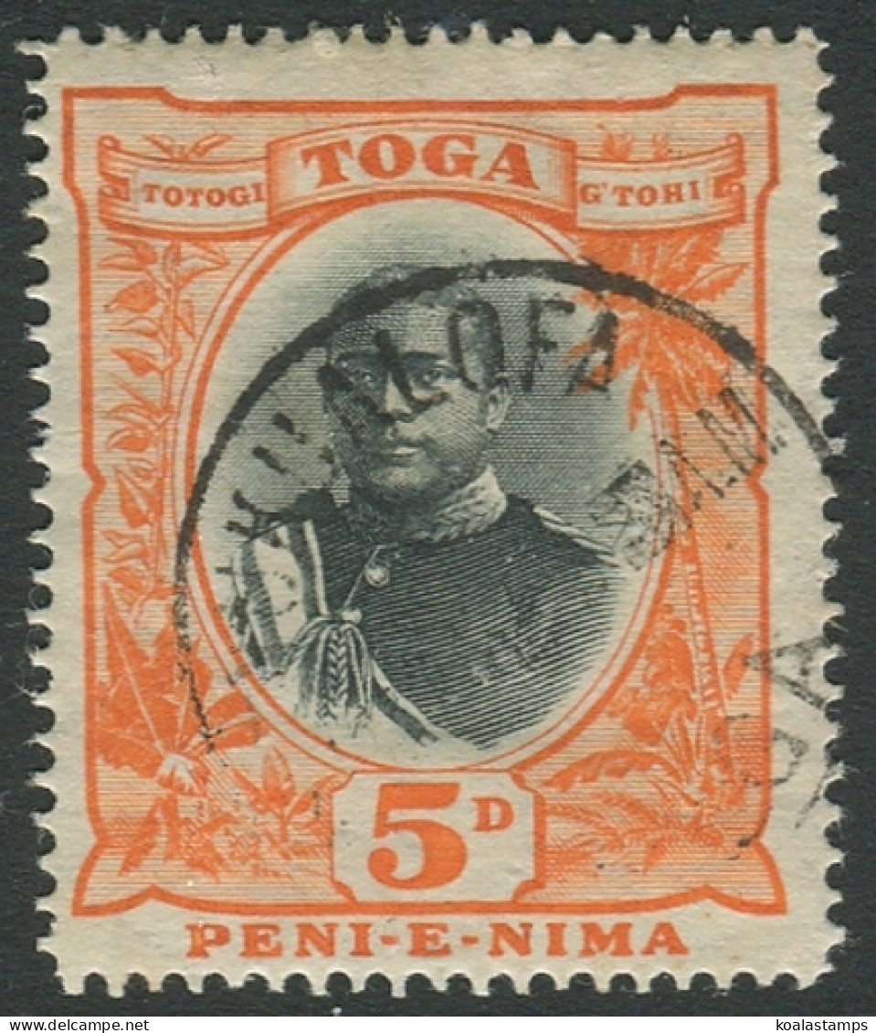 Tonga 1897 SG46 5d King George II Type II #1 FU - Tonga (1970-...)