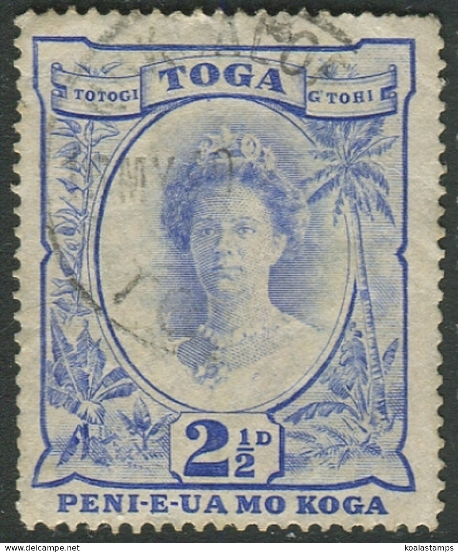 Tonga 1942 SG77 2½d Queen Salote #1 FU - Tonga (1970-...)