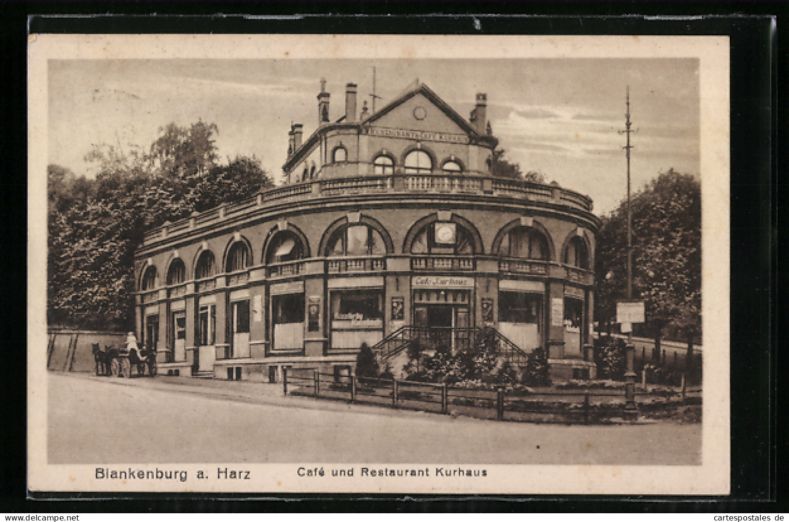 AK Blankenburg A. Harz, Café Und Restaurant Kurhaus  - Blankenburg