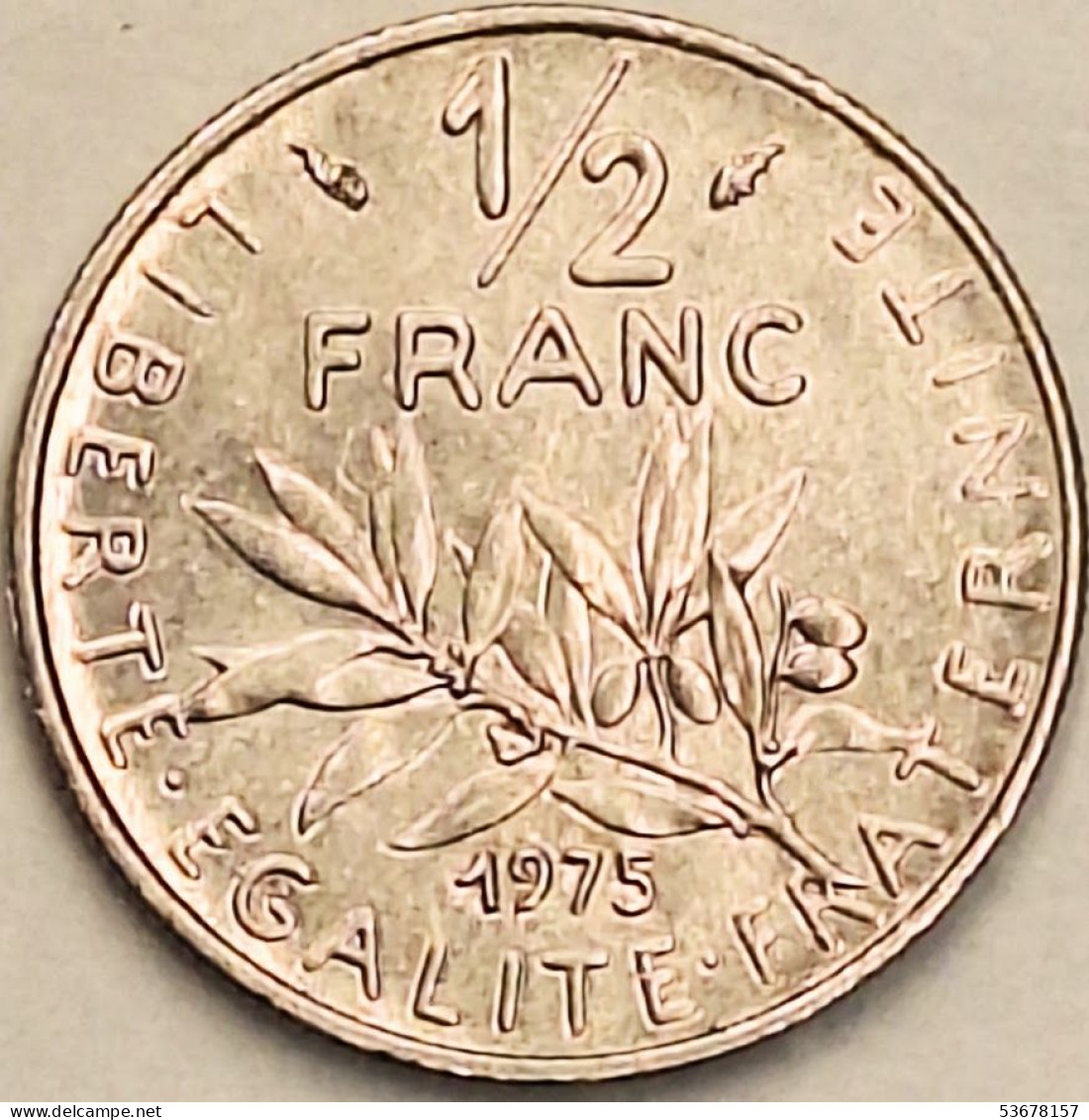 France - 1/2 Franc 1975, KM# 931.1 (#4294) - 1/2 Franc