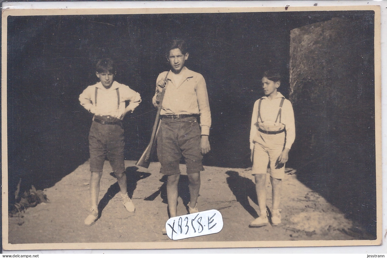 GRATALLOPS- CARTE-PHOTO- 1921- JEUNES CHASSEURS - Tarragona