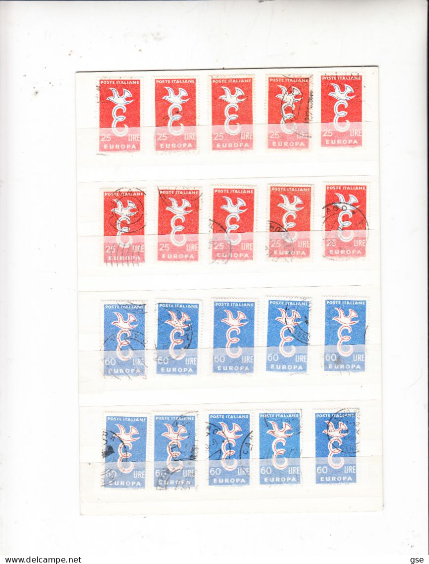 ITALIA 1958 -  EUROPA/CEPT - Sassone  838/39° (10 Esemplari Perfetti) - Colecciones