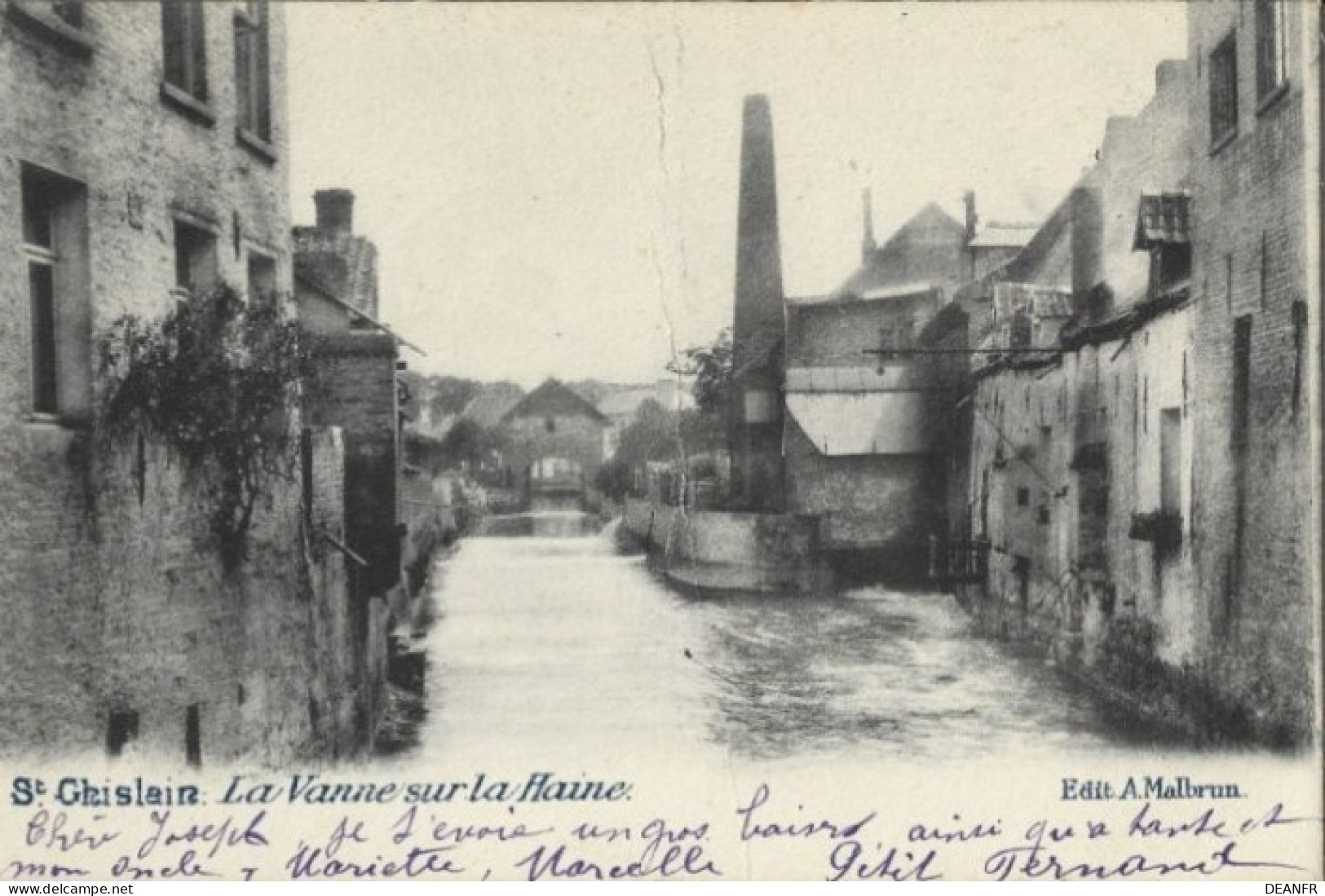 SAINT-GHISLAIN : La Vanne Sur La Haine. - Saint-Ghislain