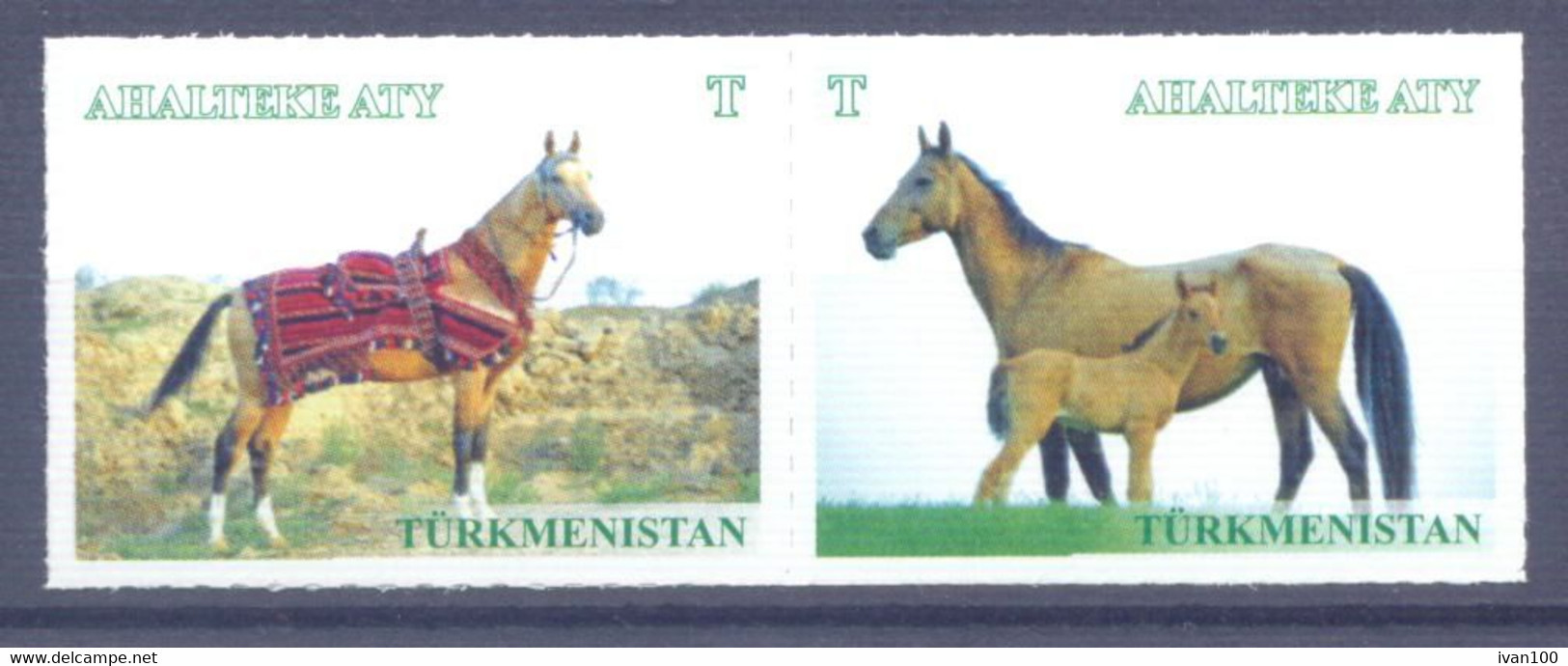 2016. Turkmenistan, Horses, 2v, Mint/** - Turkmenistan