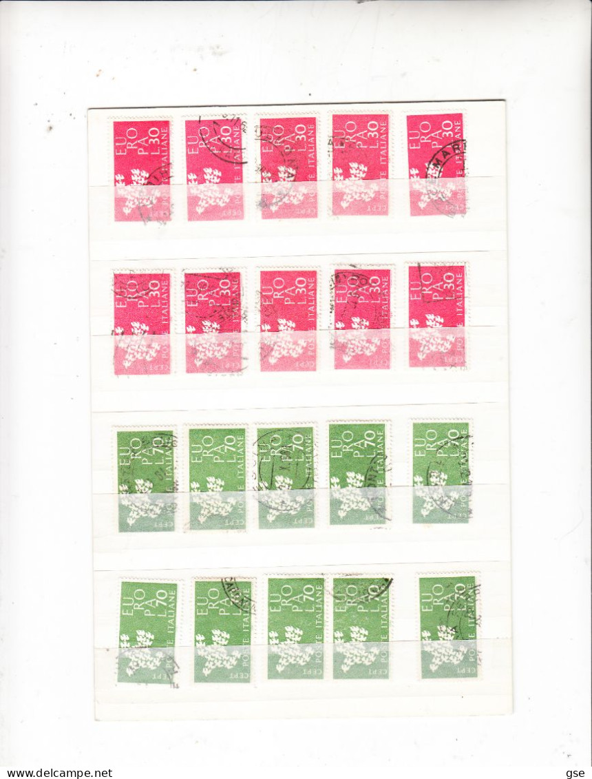 ITALIA 1961 -  EUROPA/CEPT - Sassone  932/33° (10 Esemplari Perfetti) - Collections