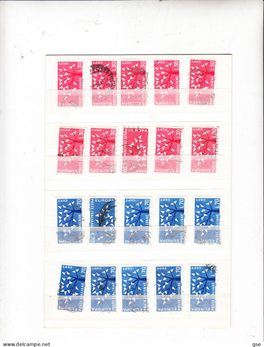 ITALIA 1962 -  EUROPA/CEPT - Sassone  947/48° (10 Esemplari Perfetti) - Sammlungen