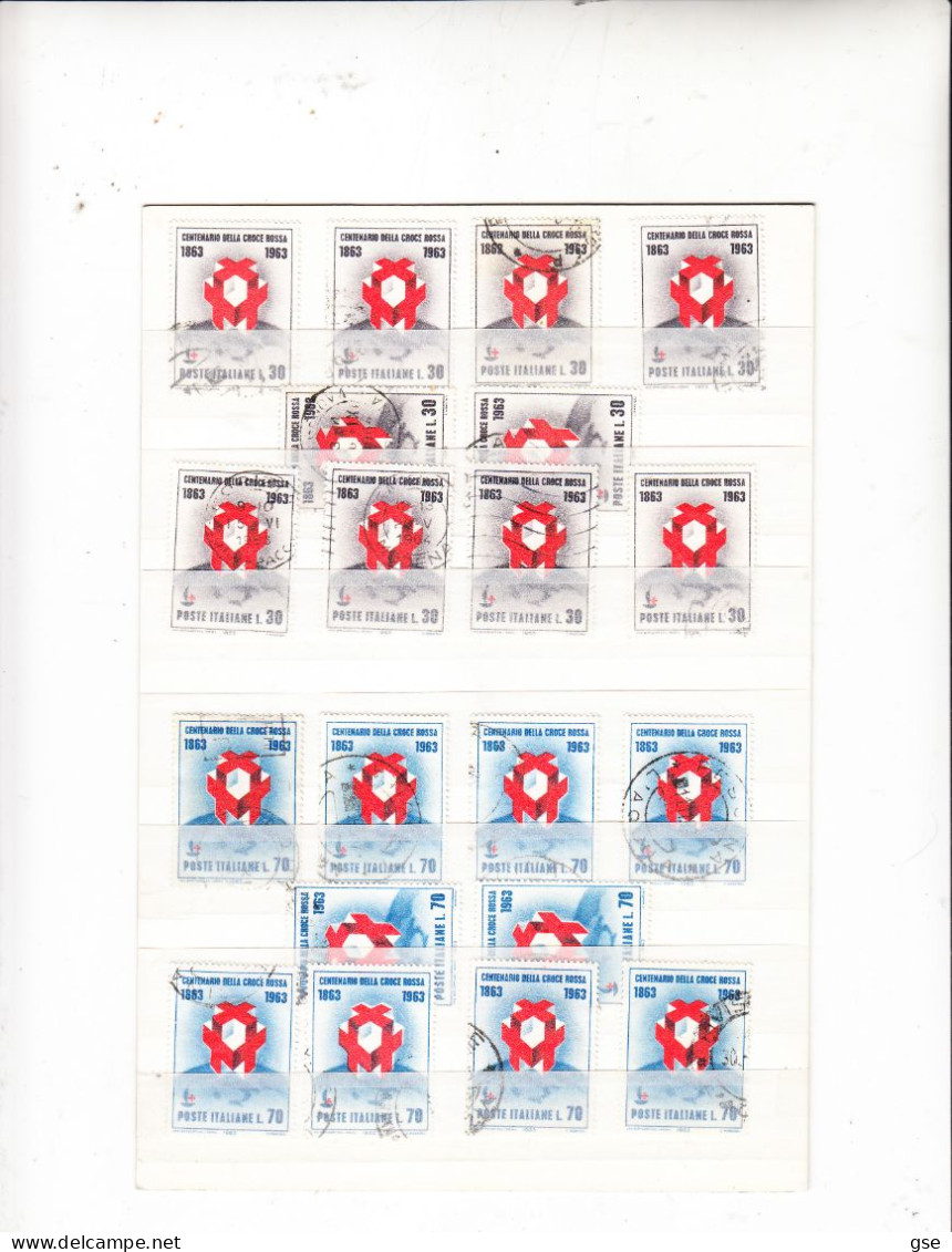 ITALIA 1963 -  EUROPA/CEPT - Sassone  967/68° (10 Esemplari Perfetti) - Collections