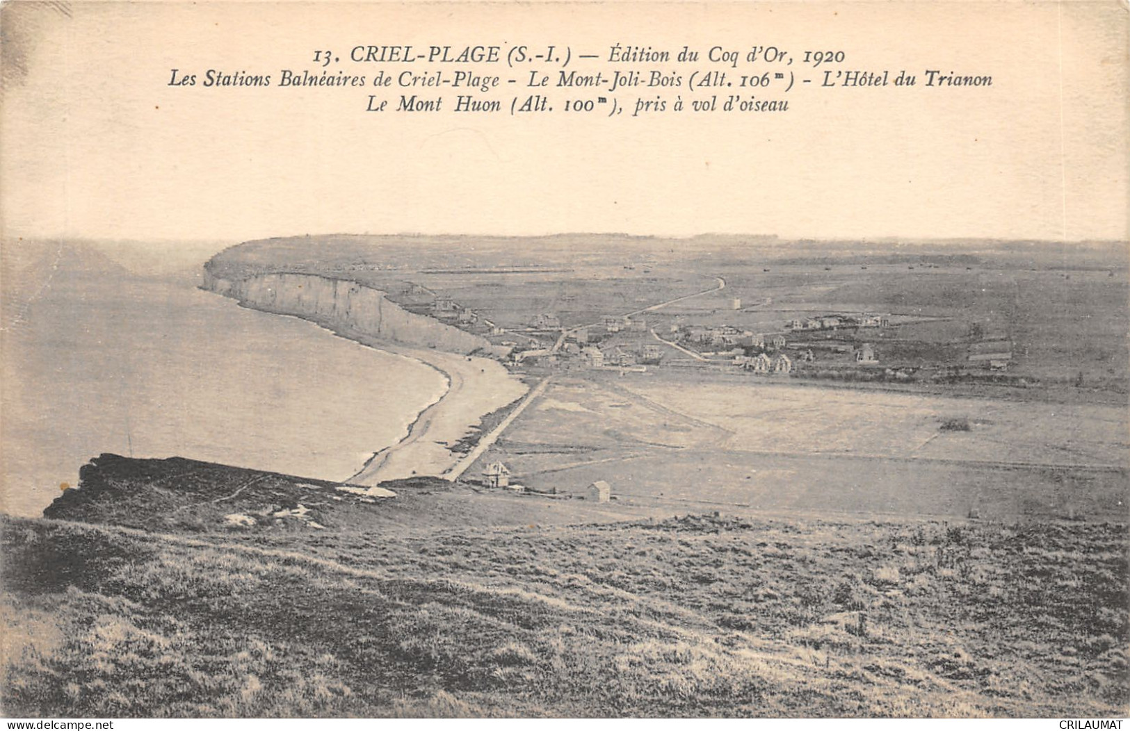 76-CRIEL PLAGE-N°6040-A/0117 - Criel Sur Mer