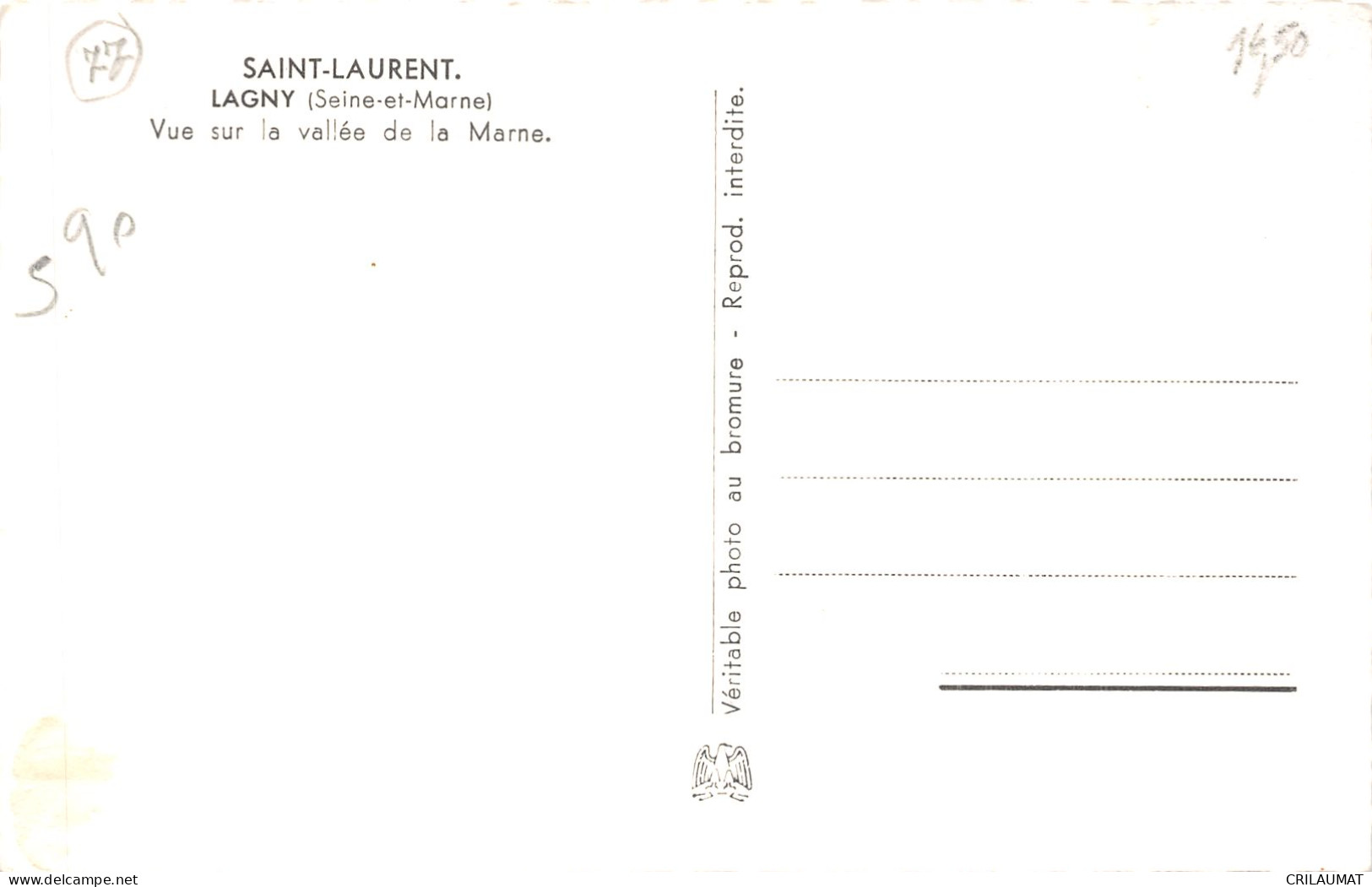 77-LAGNY SUR MARNE-N°6040-C/0305 - Lagny Sur Marne