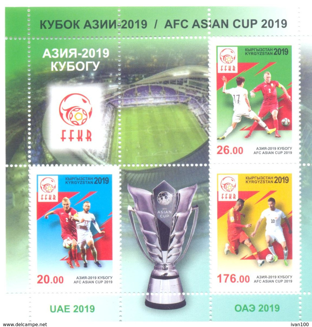 2019. Kyrgyzstan, Football, Asian Cup 2019, S/s Perforated, Mint/** - Kirghizstan