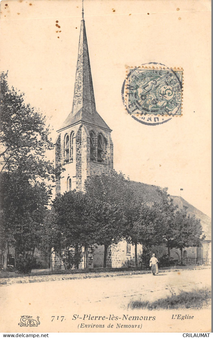 91-SAINT PIERRE LES NEMOURS-N°6041-F/0261 - Saint Pierre Les Nemours