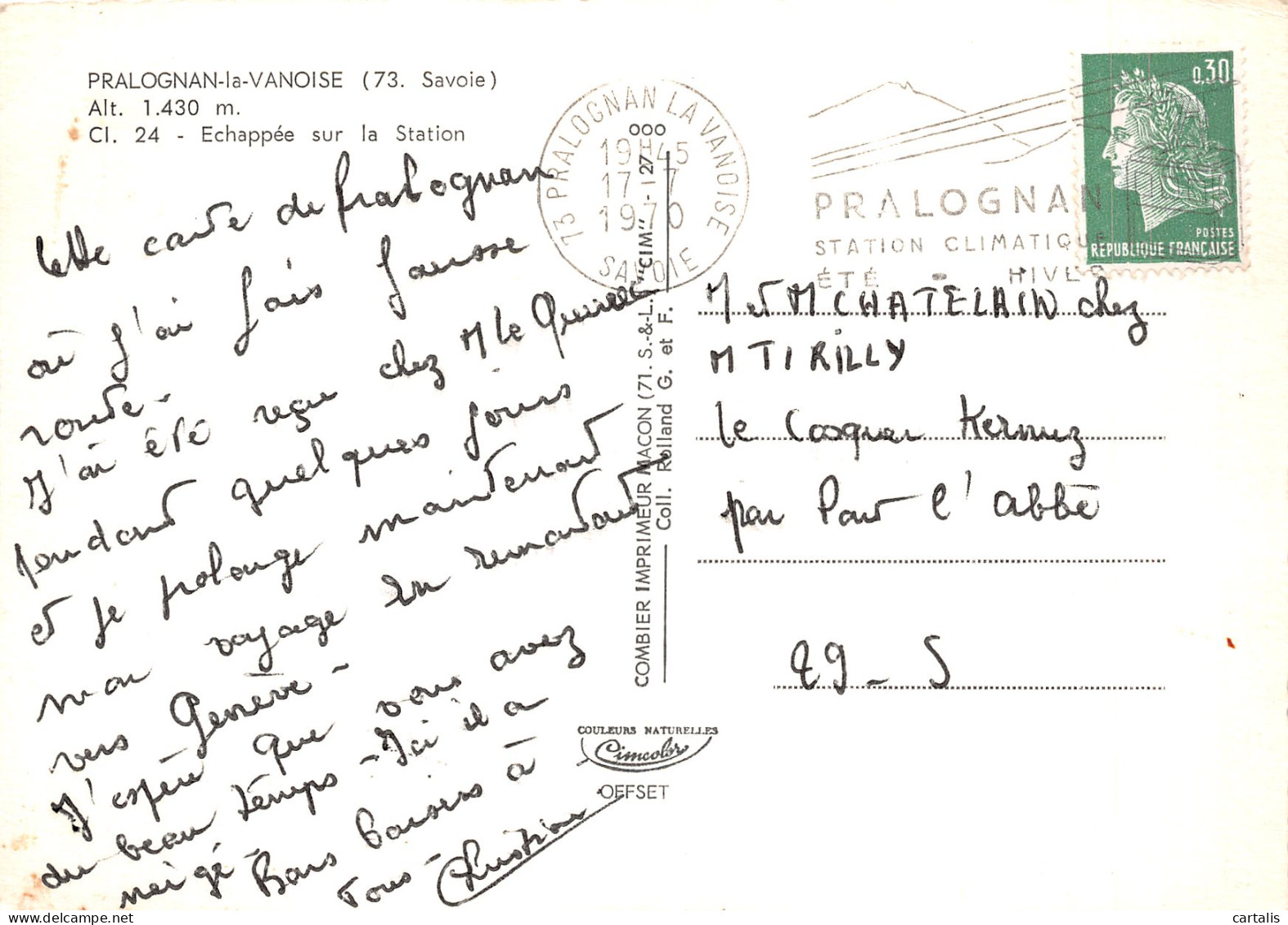 73-PRALOGNAN LA VANOISE-N°4261-B/0057 - Pralognan-la-Vanoise