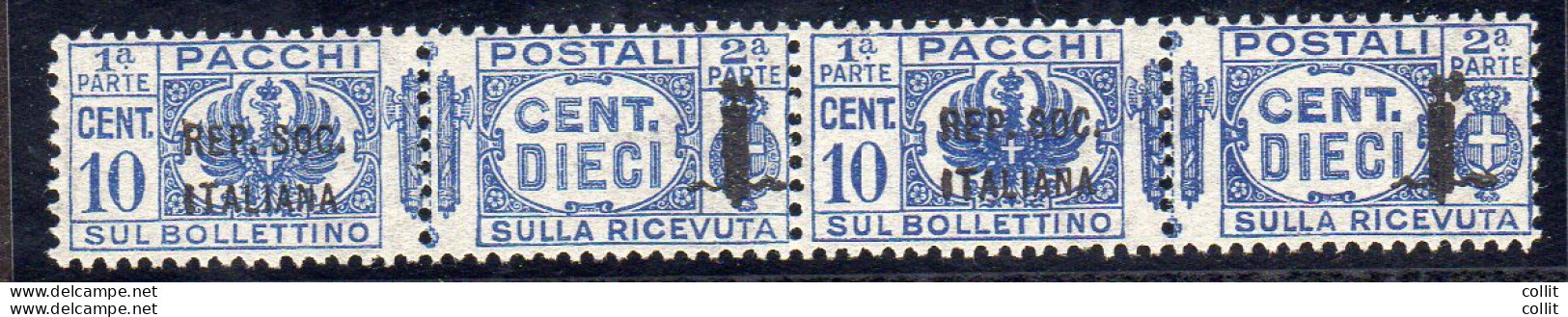 Pacchi Postali "Fascetto" Cent. 10 Con Soprastampa Di Mm. 36 - Nuovi