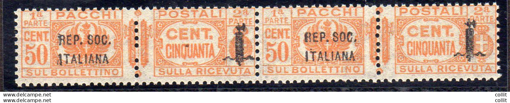 Pacchi Postali "Fascetto" Cent. 50 Esemplare Con Soprastampa Di Mm. 36 - Mint/hinged