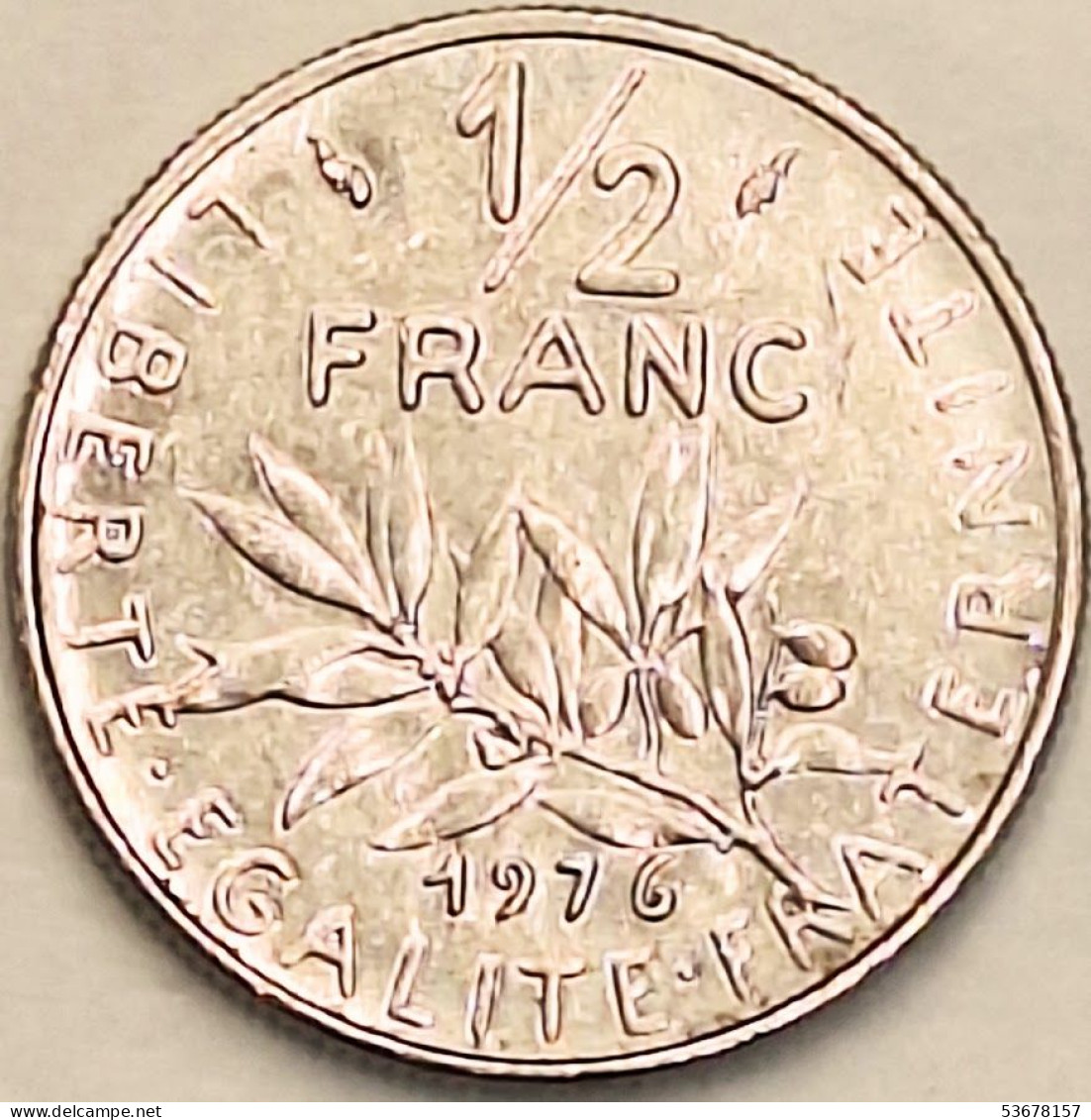 France - 1/2 Franc 1976, KM# 931.1 (#4295) - 1/2 Franc