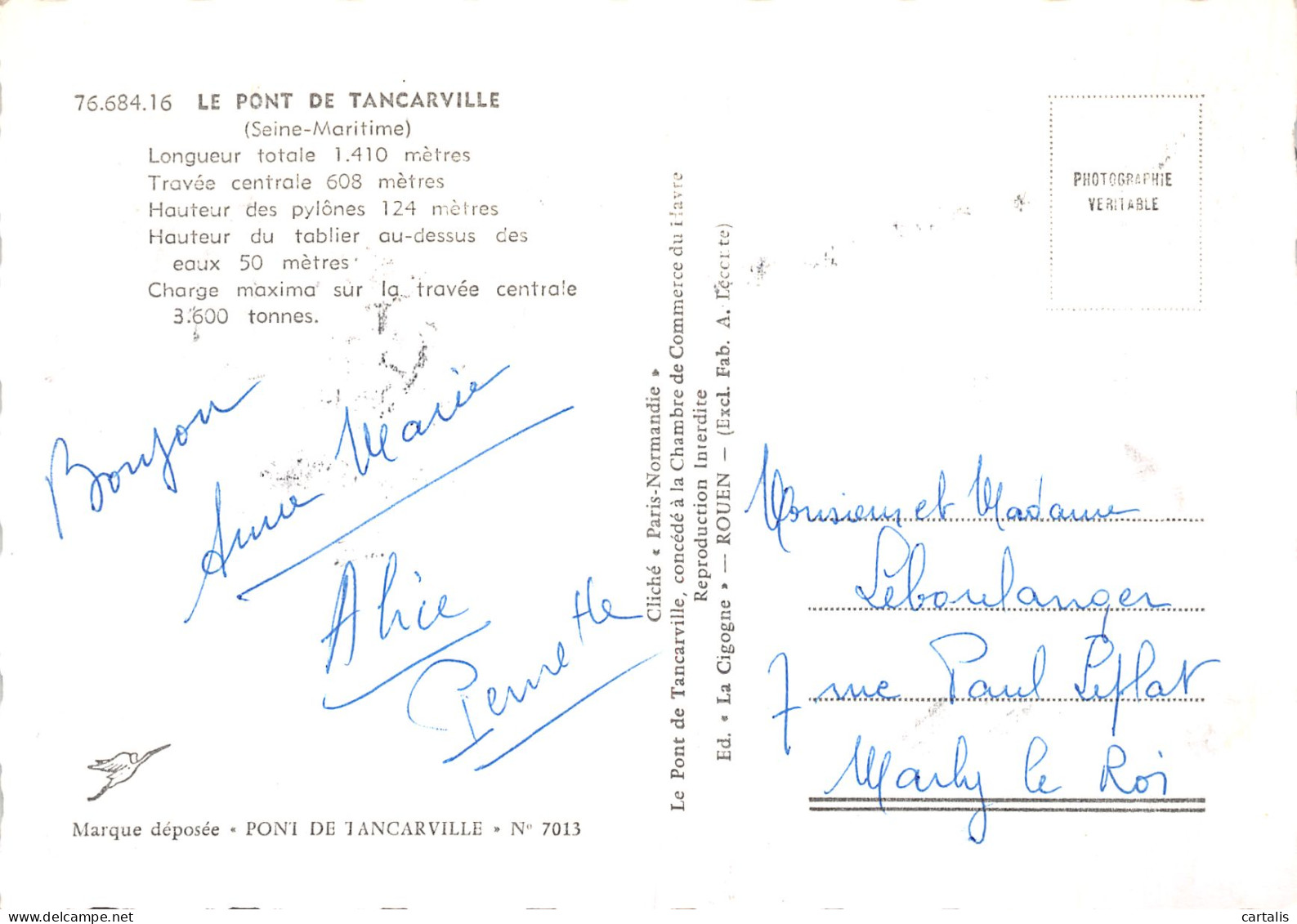 76-TANCARVILLE-N°4262-D/0081 - Tancarville