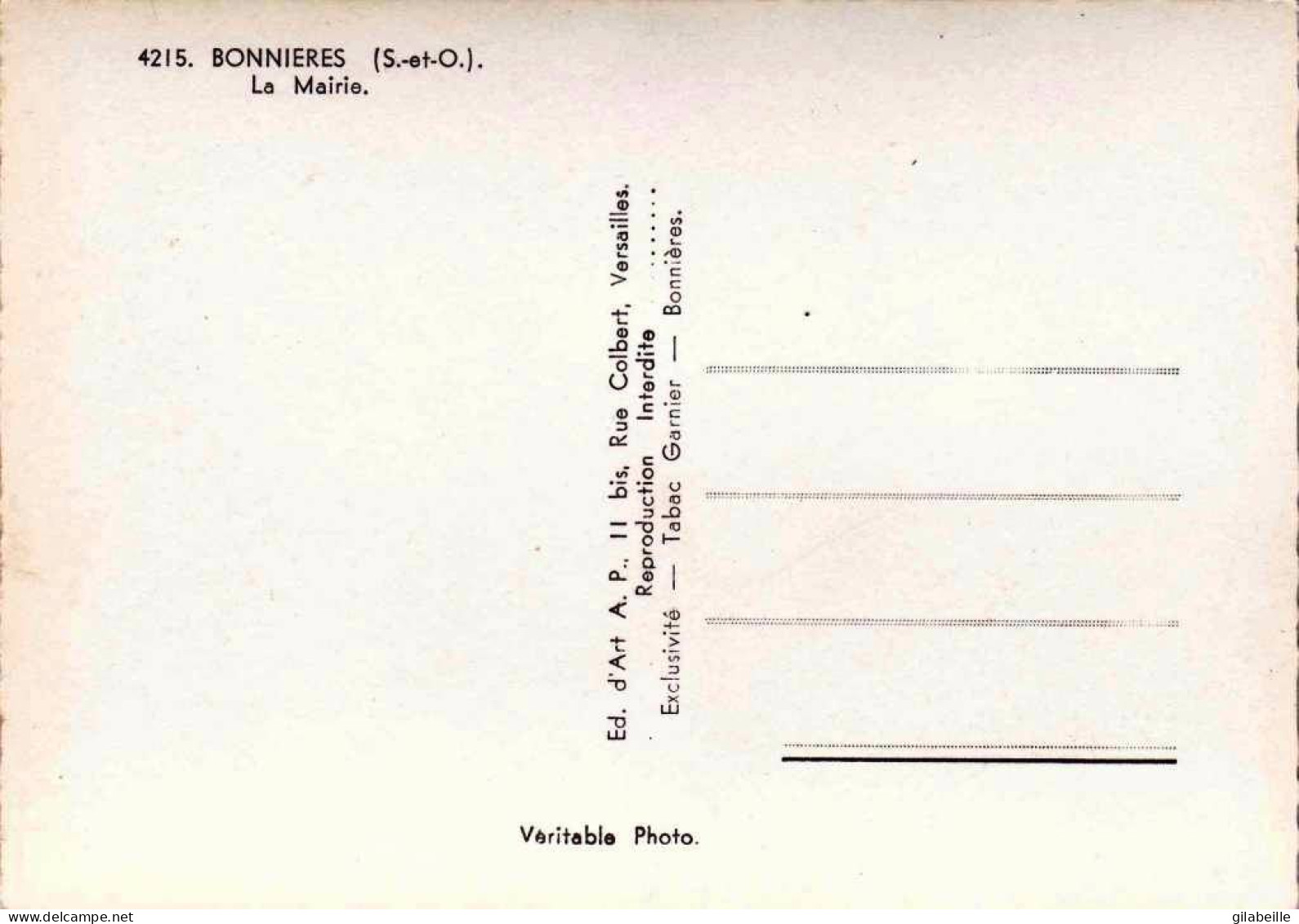 78 - Yvelines - BONNIERES Sur SEINE - La Mairie - épicerie - Bonnieres Sur Seine