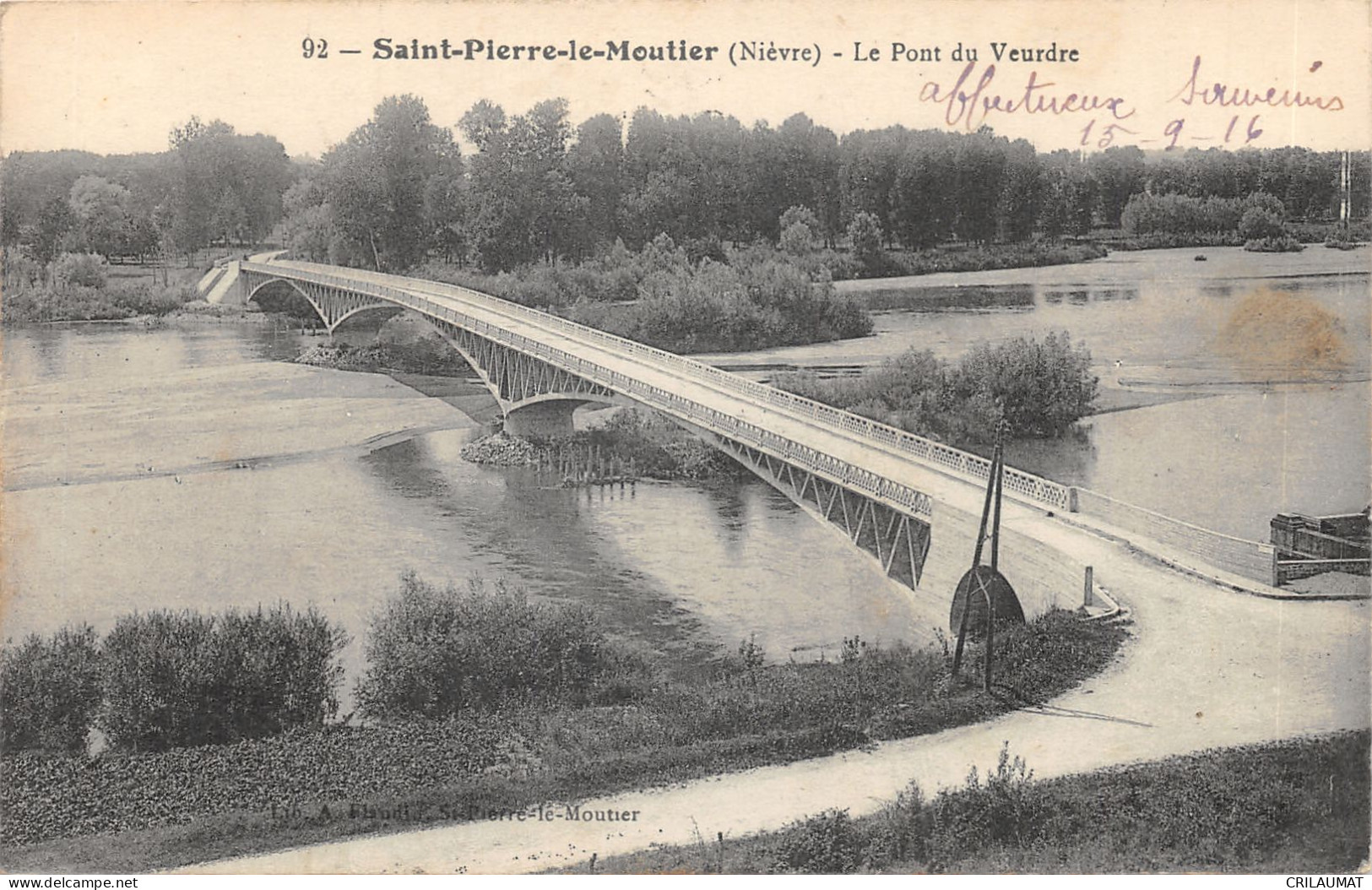 58-SAINT PIERRE LE MOUTIER-N°6043-G/0011 - Saint Pierre Le Moutier