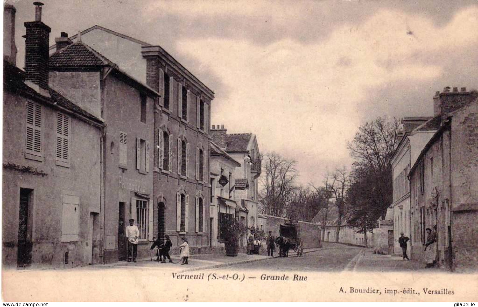 78 - Yvelines -  VERNEUIL Sur SEINE  - La Grande Rue - Verneuil Sur Seine