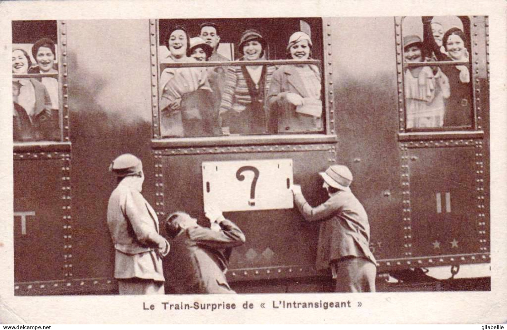 Publicité - Presse - Journal - Le Train Surprise De " L'INTRANSIGEANT  - Advertising