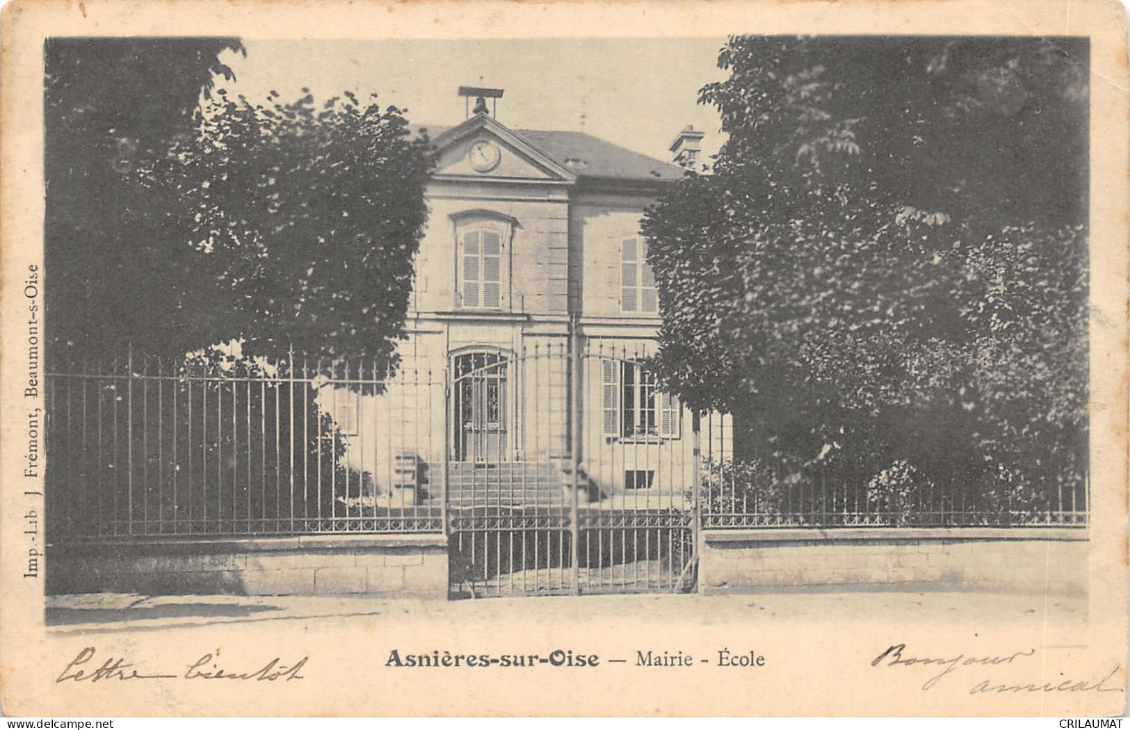 95-ASNIERES SUR OISE-N°6044-A/0397 - Asnières-sur-Oise