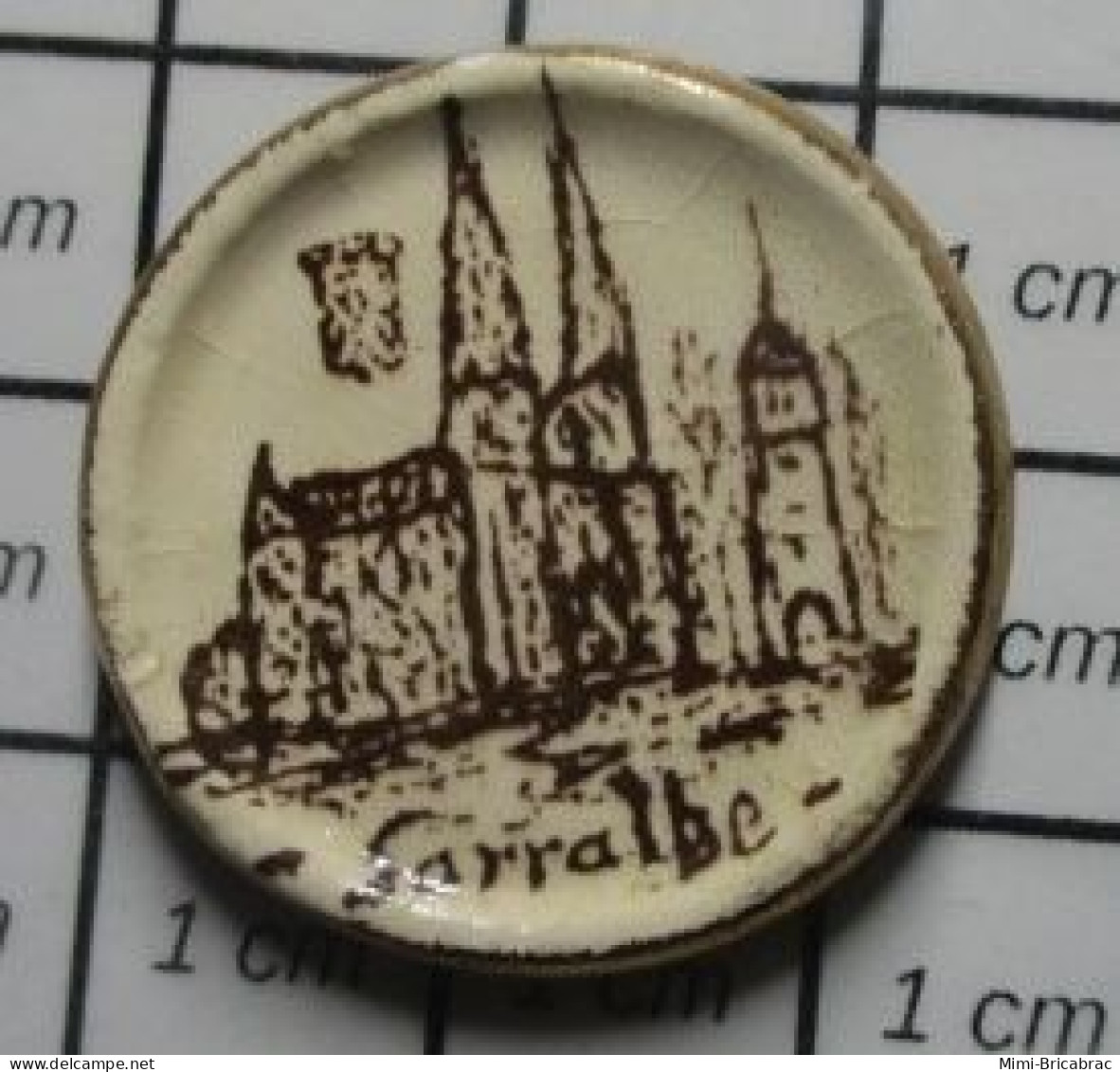 512D Pin's Pins / Beau Et Rare : VILLES / SARRALBE EGLISE CATHEDRALE ? - Steden