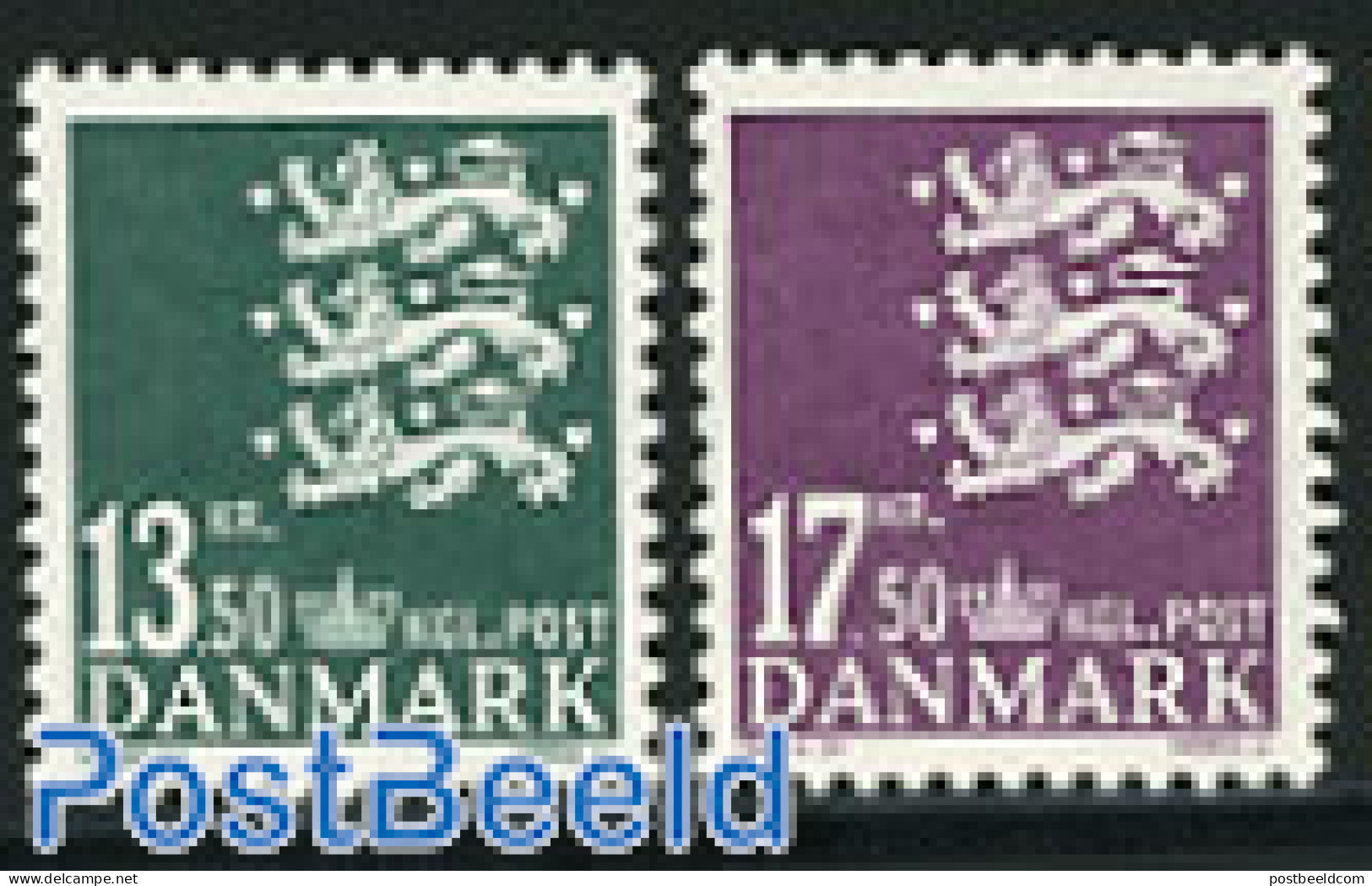 Denmark 2007 Definitives 2v (13.50, 17.50), Mint NH, History - Coat Of Arms - Neufs