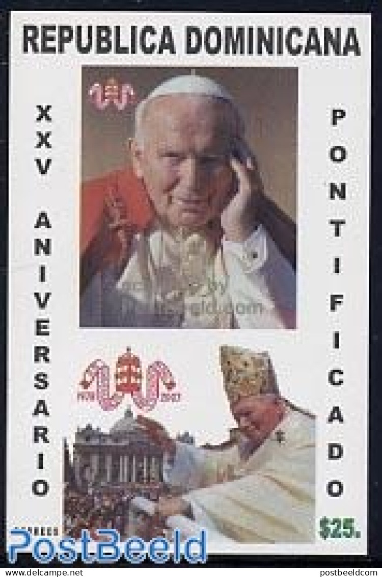 Dominican Republic 2003 Pope John Paul II S/s, Mint NH, Religion - Pope - Religion - Popes