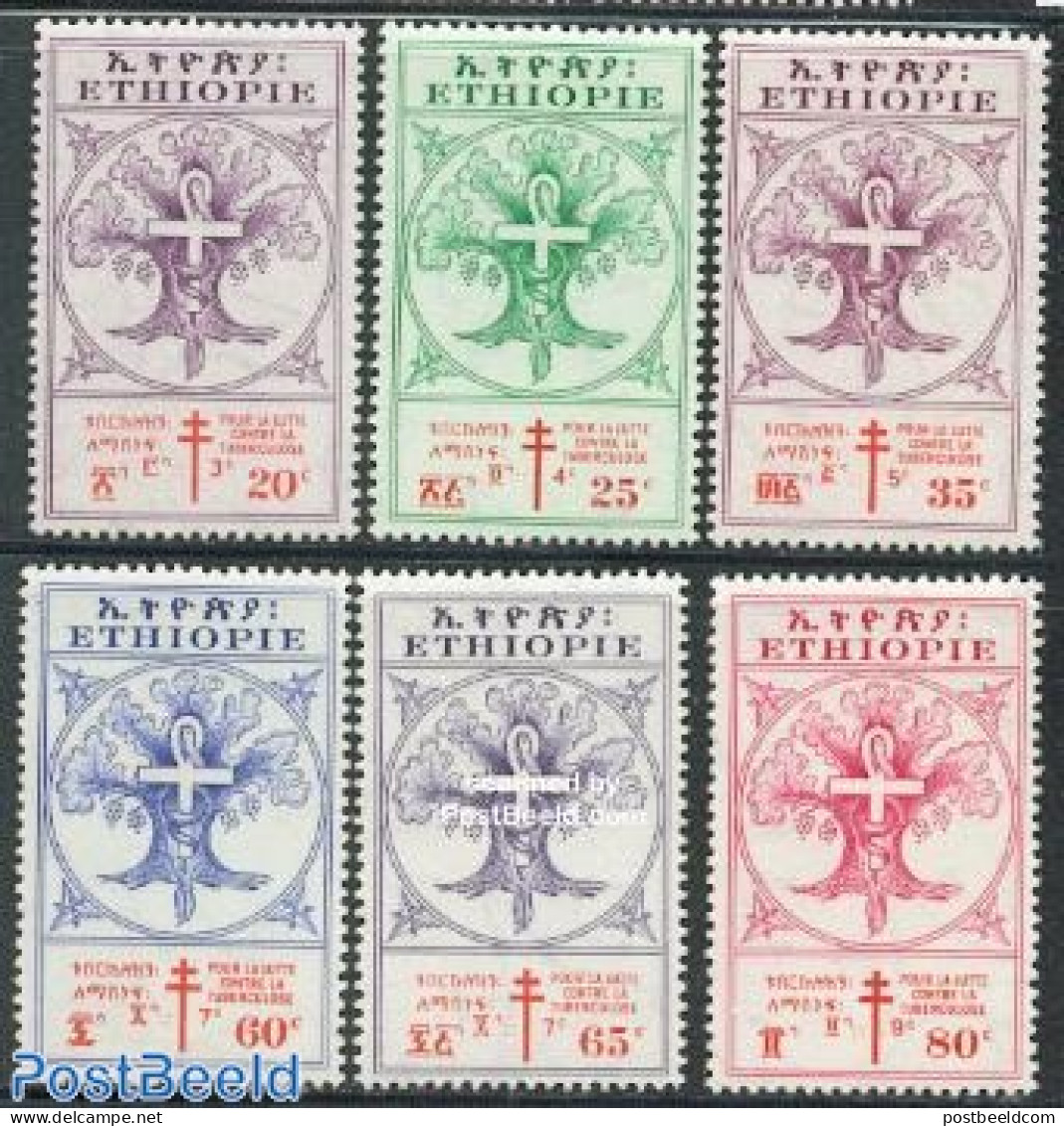 Ethiopia 1958 Anti Tuberculosis 6v, Mint NH, Health - Anti Tuberculosis - Health - Krankheiten